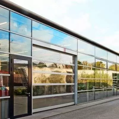 Автоматические панорамные ворота серии AluTherm